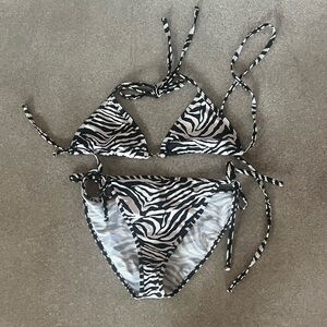 American Apparel Zebra Bathing Suit